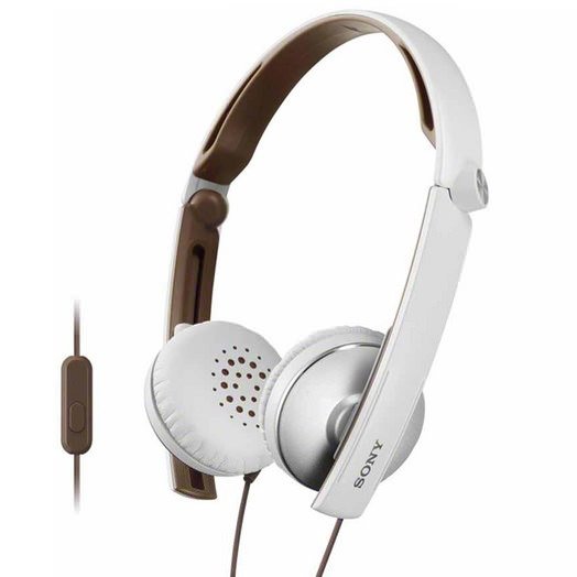 Sony MDR-S70AP On-Ear Headphone with Mic - White Sony MDR-S70AP On-Ear Headphone with Mic - White