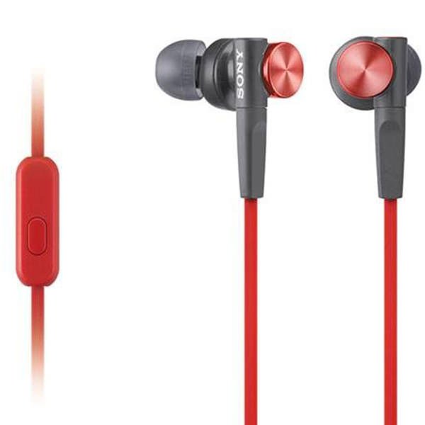 Sony MDR-XB50AP In-Ear Earphone with Mic - Red