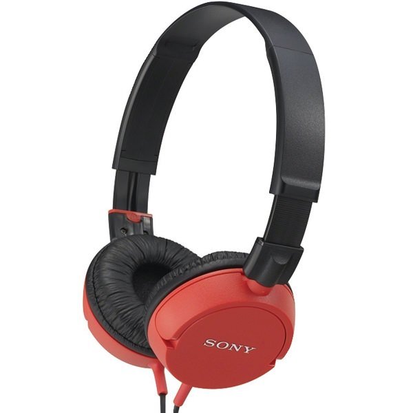 Sony MDR-ZX100 On-Ear Headphone - Red Sony MDR-ZX100 On-Ear Headphone - Red