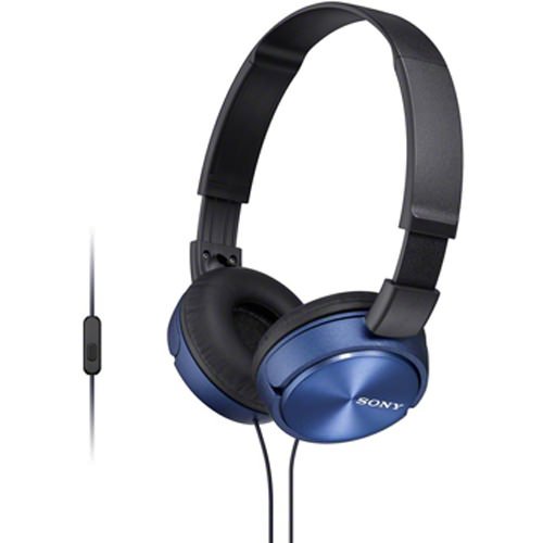 Sony MDR-ZX310AP On-Ear Headphone with Mic - Blue Sony MDR-ZX310AP On-Ear Headphone with Mic - Blue
