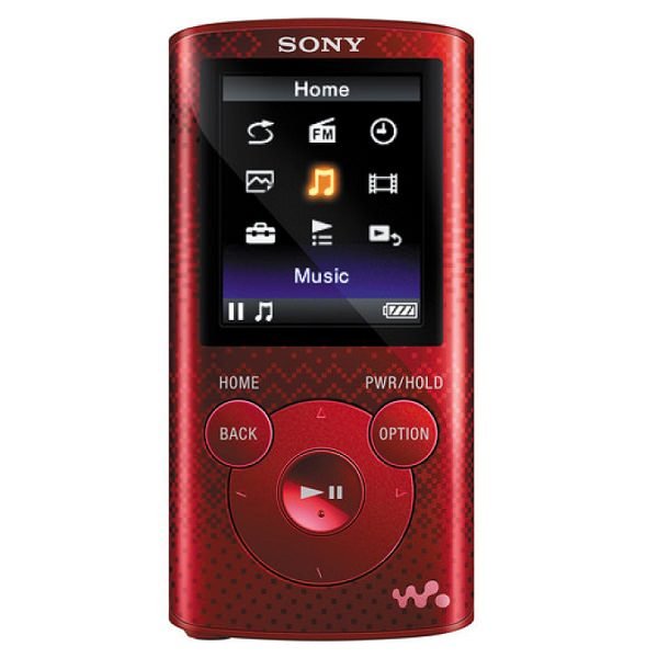 Sony NWZ-E383 Walkman Digital Audio Player - Red