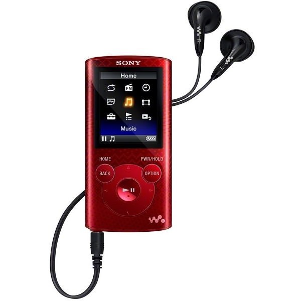 Sony NWZ-E383 Walkman Digital Audio Player - Red