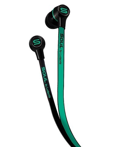Soul by Ludacris SL49 In-Ear Earphone with Mic - Green Soul by Ludacris SL49 In-Ear Earphone with Mic - Green
