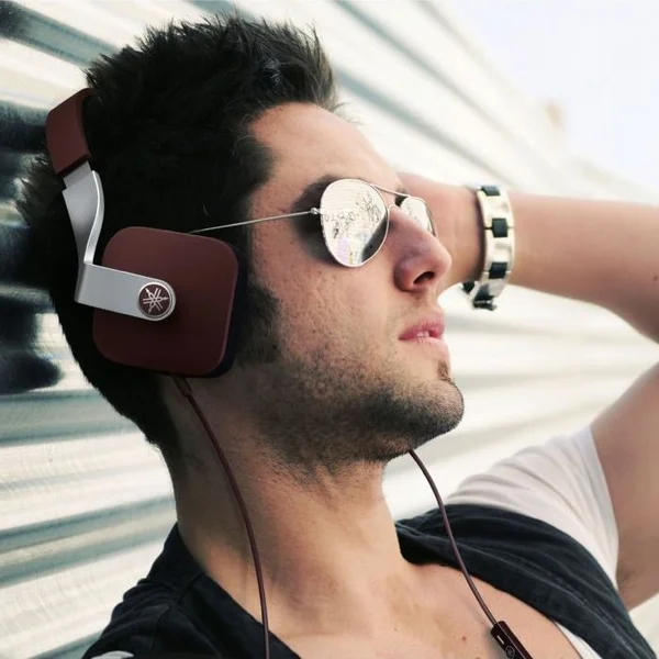 Yamaha HPH-M82 On-Ear Headphone with Mic - Brown