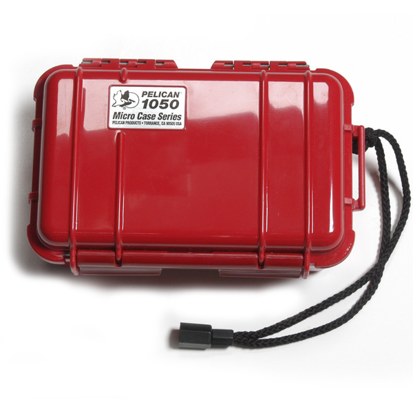 Pelican 1050 Micro Case - Solid Red