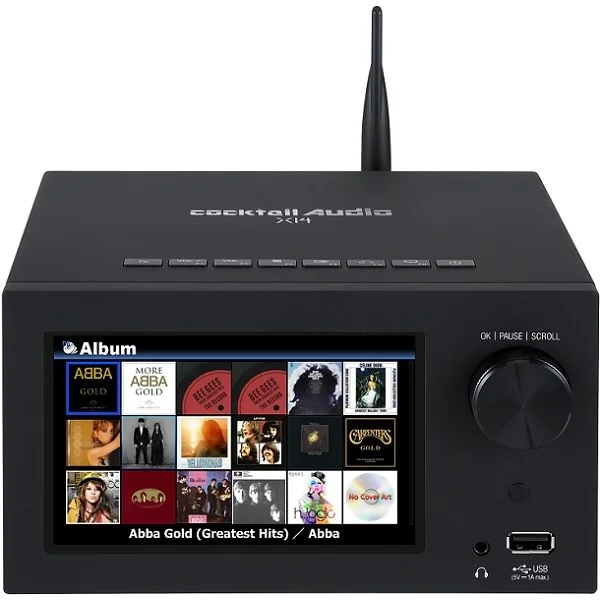 cocktailAudio X14 MQA Wireless Bluetooth Receiver, WiFi/Ethernet Network Music Streamer & Power Amplifier All-in-one Smart Hi-Fi Media System