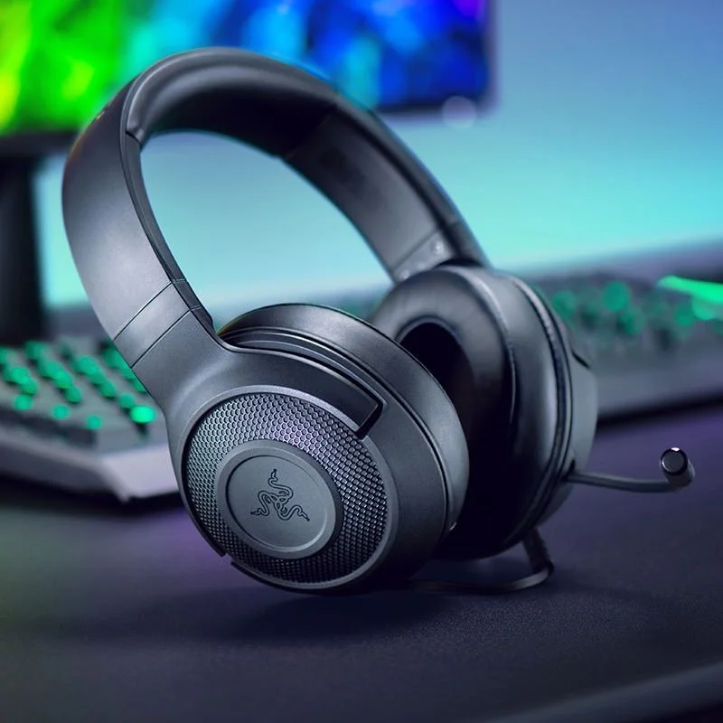 Razer Kraken X 3.5mm Multi-Platform Over-Ear Gaming Headset with Mic - Classic Black