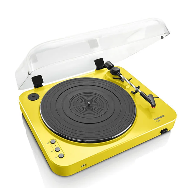 Lenco L-85 Digital Belt-Drive Turntable - Yellow
