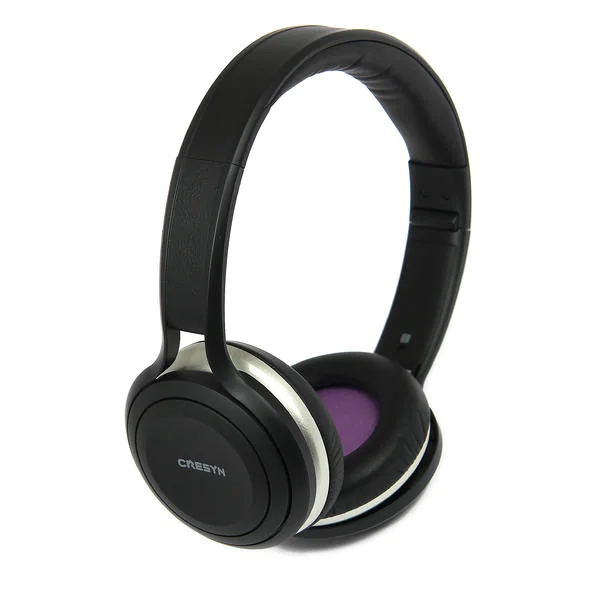 Cresyn C590H On-Ear Headphone with Mic - Black