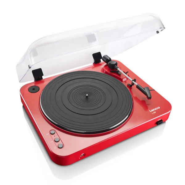 Lenco L-85 Digital Belt-Drive Turntable - Red