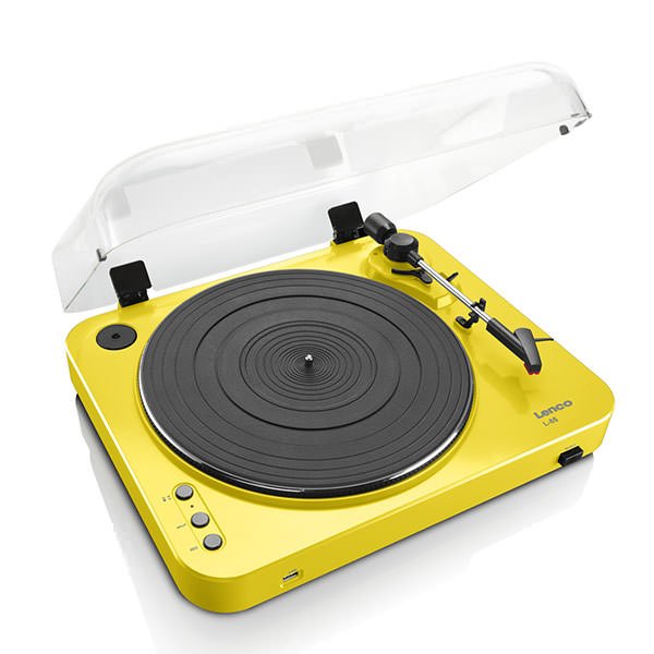 Lenco L-85 Digital Belt-Drive Turntable - Yellow