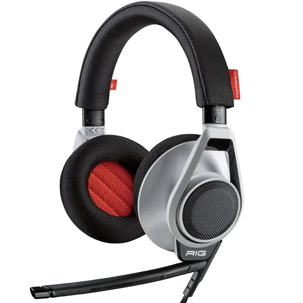 Plantronics RIG Gaming VOIP Over-the-Ear Headset with Mic - White