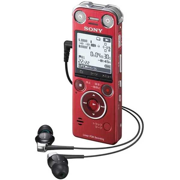 Sony ICD-SX1000 Portable Digital Audio & Voice Recorder - Red