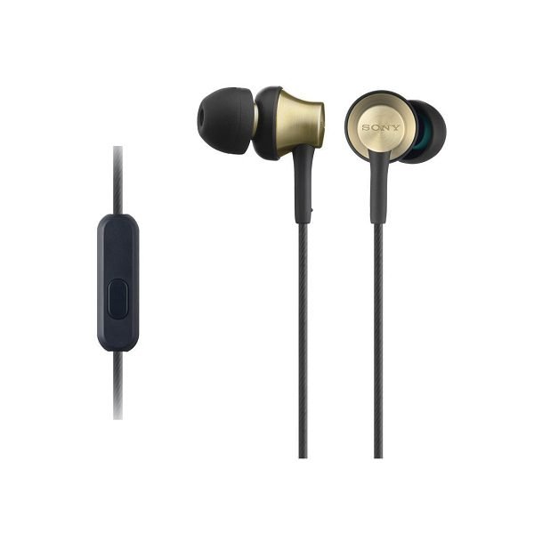 Sony MDR-EX650AP In-Ear Earphones with Mic - Gold