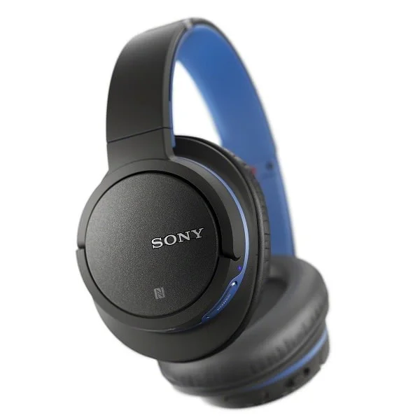 Sony MDR-ZX770BN Wireless Bluetooth Noise-Cancelling Over-the-Ear Headphone with Mic - Blue