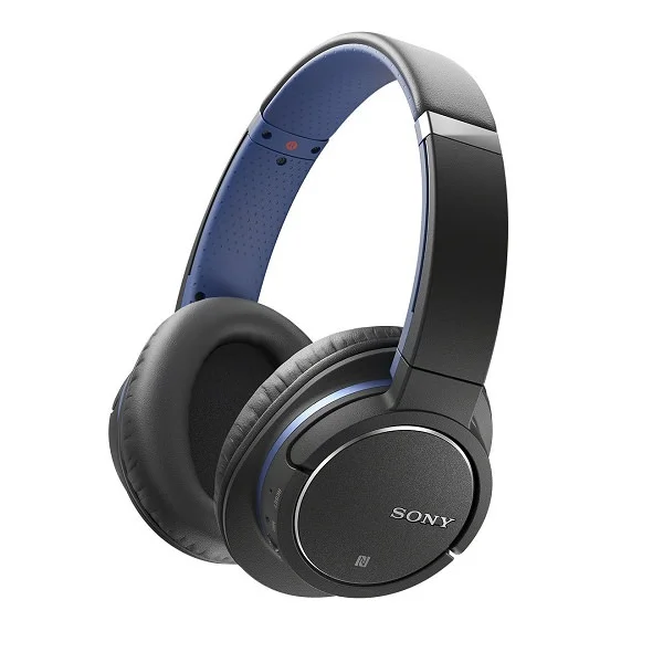 Sony MDR-ZX770BN Wireless Bluetooth Noise-Cancelling Over-the-Ear Headphone with Mic - Blue