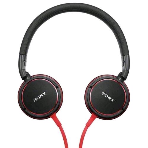 Sony MDR-ZX600AP Over-the-Ear Headphone with Mic - Red