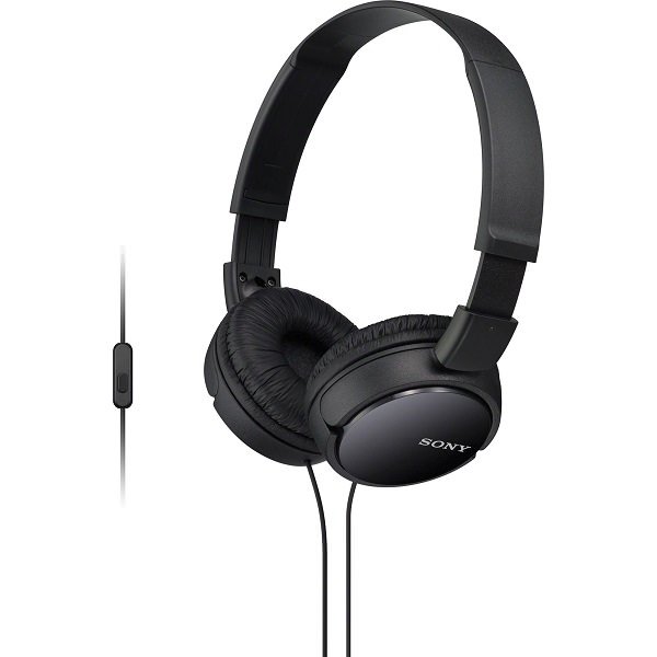 Sony MDR-ZX110AP Over-Ear Headphone with Mic - Black Sony MDR-ZX110AP Over-Ear Headphone with Mic - Black