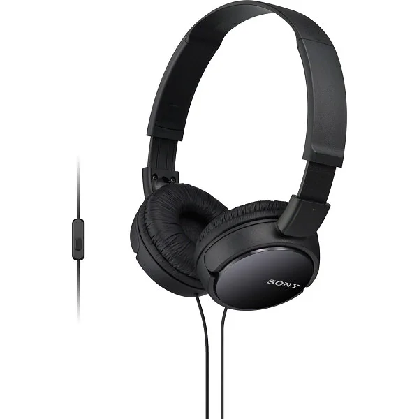 Sony MDR-ZX110AP Over-Ear Headphone with Mic - Black
