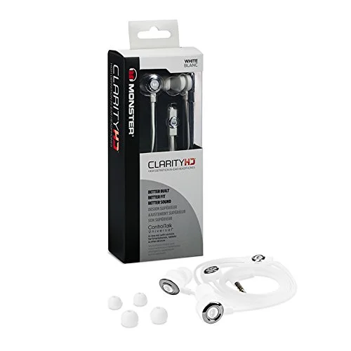 Monster ClarityHD In-Ear Earphone with Mic - White