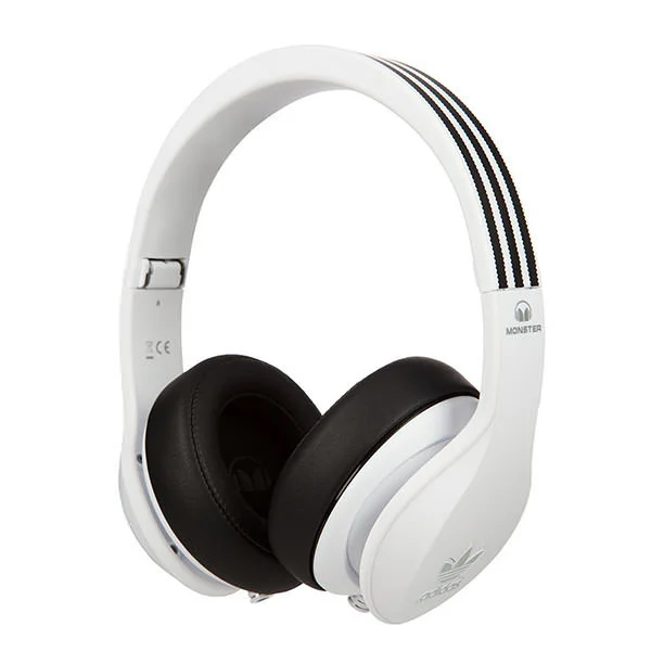 Adidas Original by Monster Over-the-Ear Headphone with Mic - White