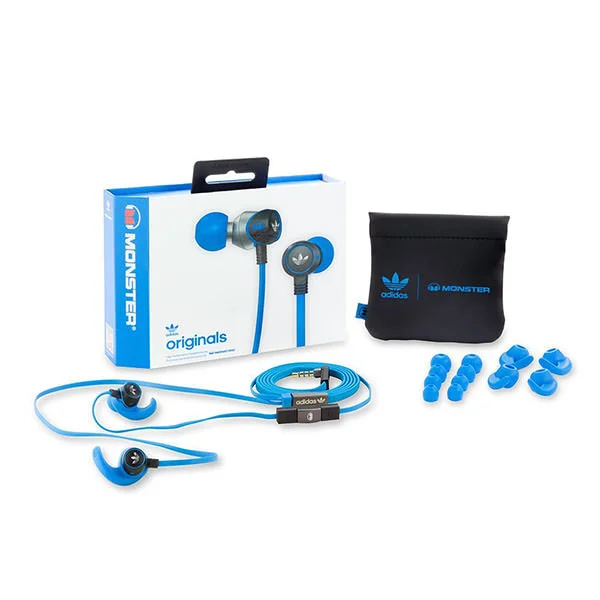 Monster Adidas Original In-Ear Earphone with Mic - Blue