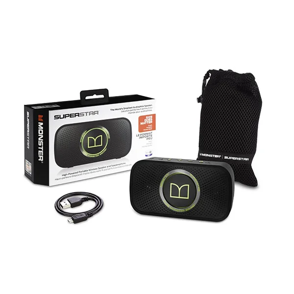 Monster SuperStar Wireless Bluetooth Portable Speaker - Neon Green