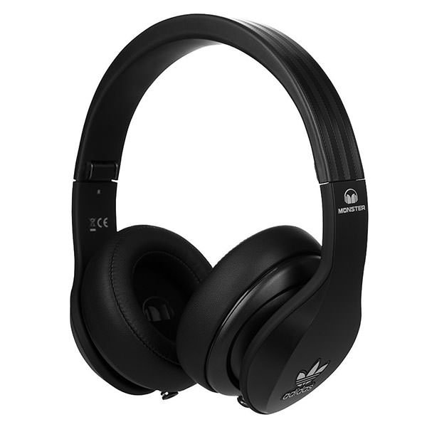 Adidas Original by Monster Over-the-Ear Headphone with Mic - Black Adidas Original by Monster Over-the-Ear Headphone with Mic - Black