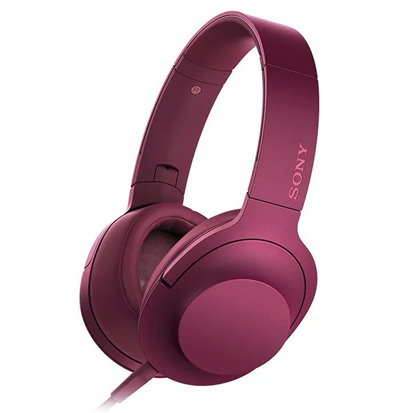 Sony MDR-100AAP Over-the-Ear Headphone with Mic - Pink