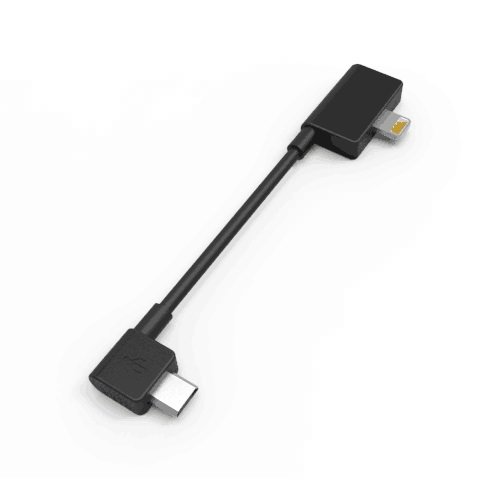L19 Right-angle Lightning to Right-angle Micro-USB Digital Interconnect Cable