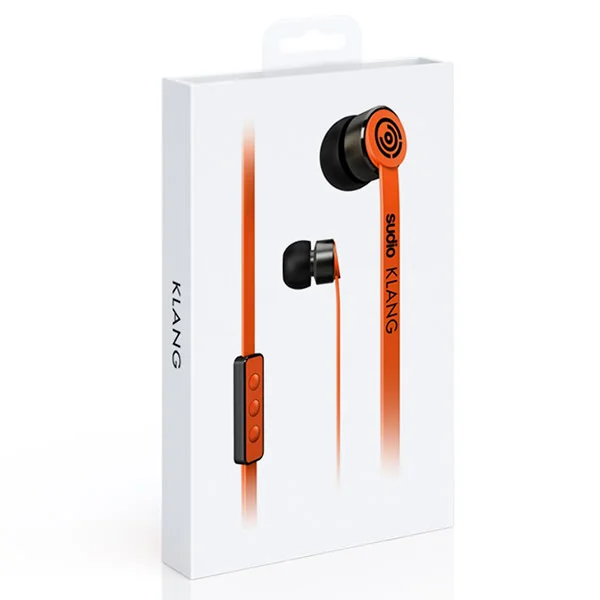 Sudio Klang In-Ear Earphone with Mic - Orange