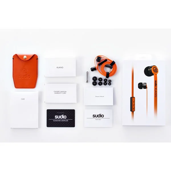 Sudio Klang In-Ear Earphone with Mic - Orange