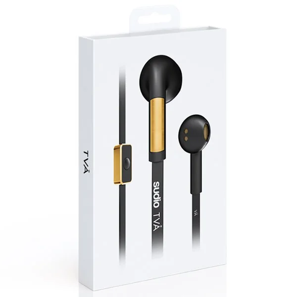 Sudio TVÅ On-Ear Earbud with Mic - Black