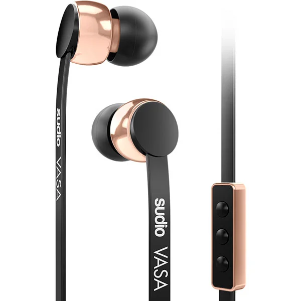 Sudio VASA In-Ear Earphone with Mic for Android - Rose Gold Black
