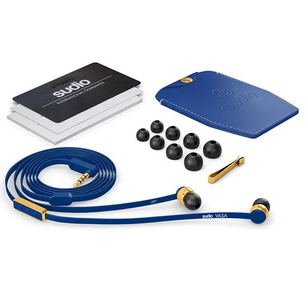 Sudio VASA In-Ear Earphone with Mic for Android - Blue