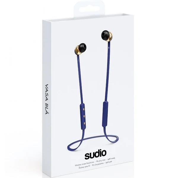 Sudio Vasa Blå Wireless Bluetooth In-Ear Earphone with Mic - Blue