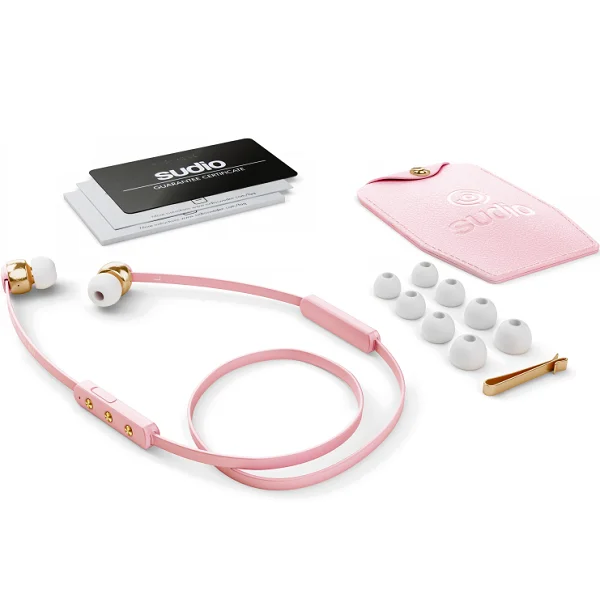 Sudio Vasa Blå Wireless Bluetooth In-Ear Earphone with Mic - Pink