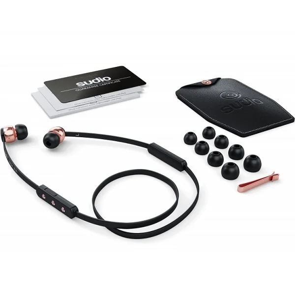 Sudio Vasa Blå Wireless Bluetooth In-Ear Earphone with Mic - Rose Gold Black