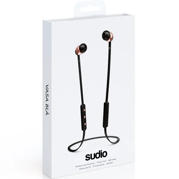 Sudio Vasa Blå Wireless Bluetooth In-Ear Earphone with Mic - Rose Gold Black