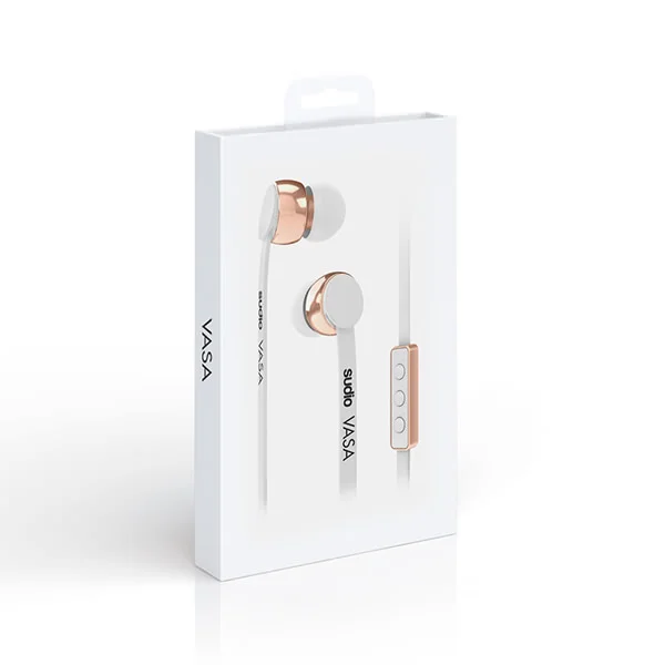 Sudio VASA In-Ear Earphone with Mic for Android - Rose Gold White