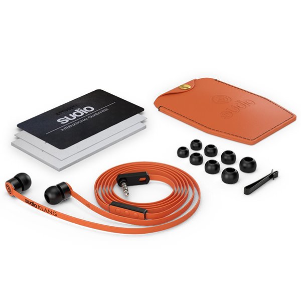 Sudio Klang In-Ear Earphone with Mic - Orange