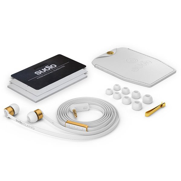 Sudio Klang In-Ear Earphone with Mic - White Sudio Klang In-Ear Earphone with Mic - White