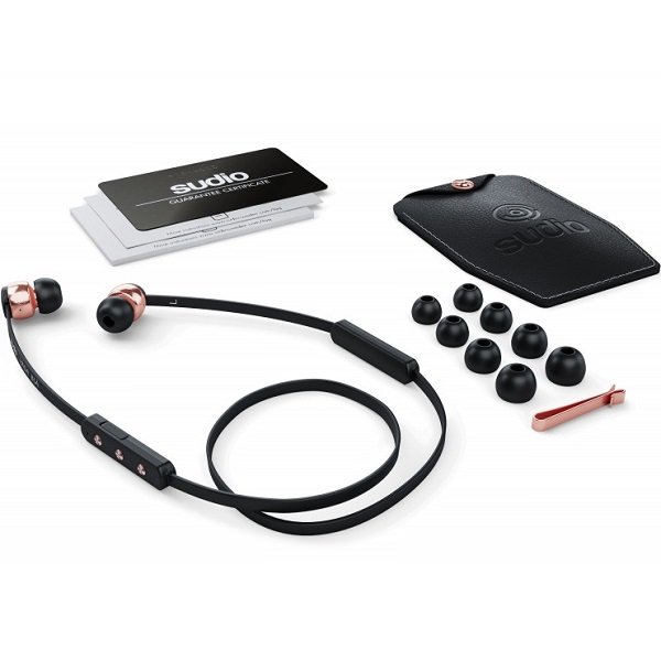 Sudio Vasa Blå Wireless Bluetooth In-Ear Earphone with Mic - Rose Gold Black Sudio Vasa Blå Wireless Bluetooth In-Ear Earphone with Mic - Rose Gold Black