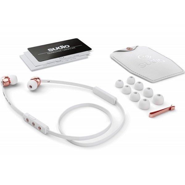 Sudio Vasa Blå Wireless Bluetooth In-Ear Earphone with Mic - Rose Gold White Sudio Vasa Blå Wireless Bluetooth In-Ear Earphone with Mic - Rose Gold White