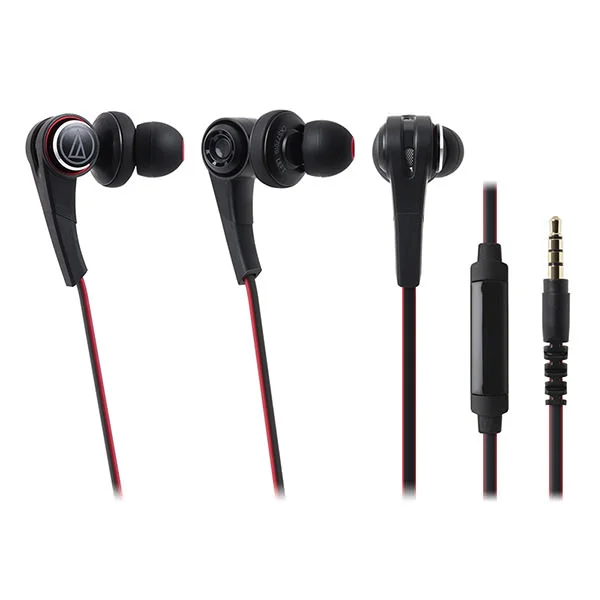 Audio-Technica ATH-CKS770iS Solid Bass In-Ear Earphone with Mic - Black