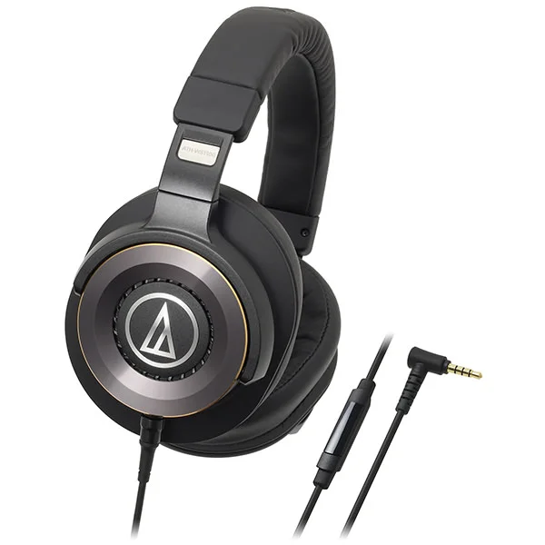 Audio-Technica ATH-WS1100iS Solid Bass Over-Ear Headphone with Mic 