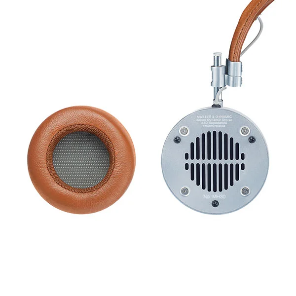 Master & Dynamic MH30 On-Ear Headphone - Silver/Brown