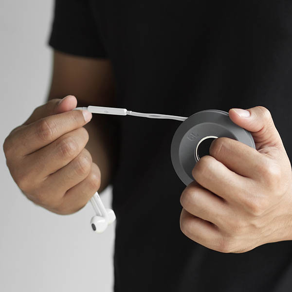 Bluelounge Cableyoyo Cable Management Dark Grey Bluelounge Singapore