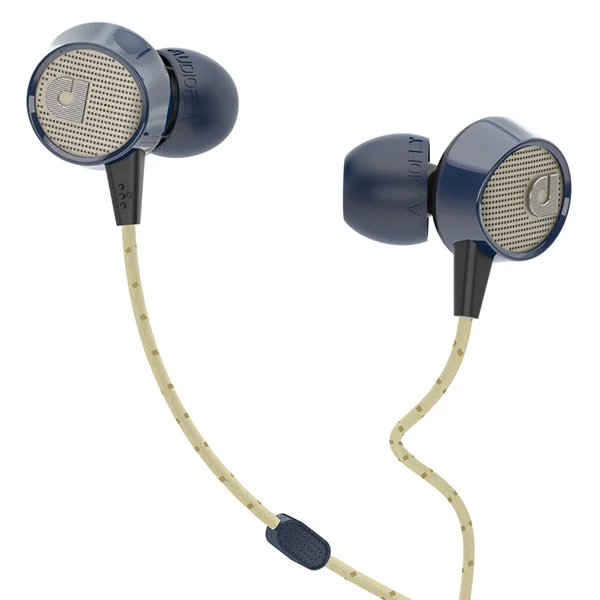 AudioFly AF56M In-Ear Earphone with Mic - Blue Tweed