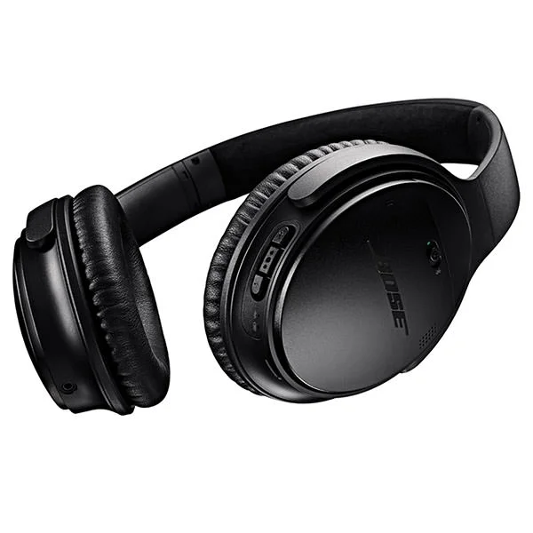 Bose QuietComfort 35 Noise-Cancelling Wireless Bluetooth Over-Ear Headphone with Mic - Black